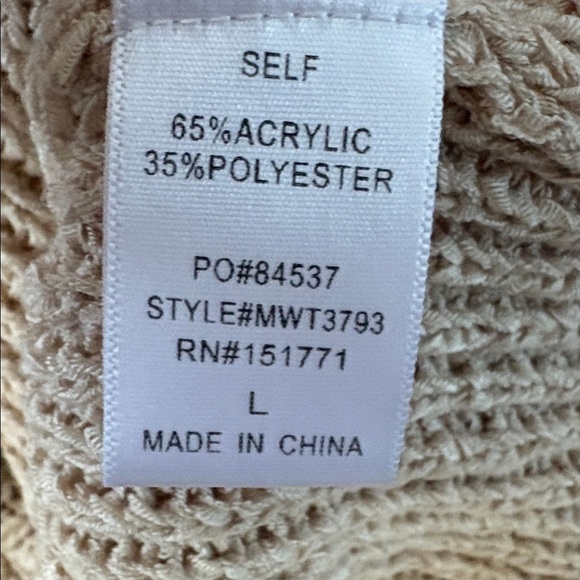 Current One-Shoulder Ribbed Knit Top Size Large - Picture 4 of 6